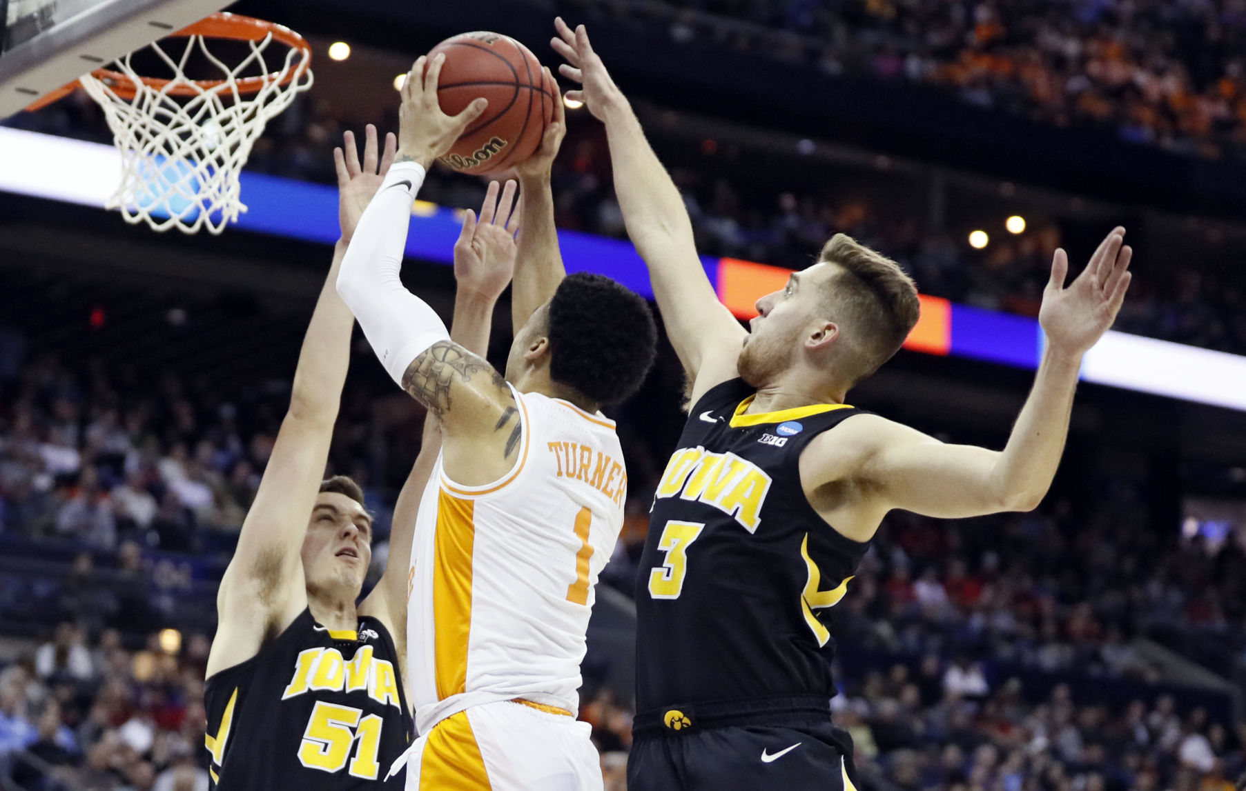 NCAA Tennessee Iowa Basketball